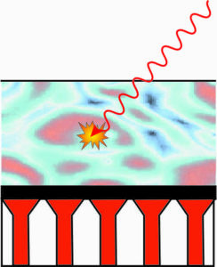 Scintillator bonded to detector